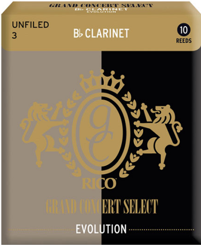 Rico Grand Concert Select Evolution Bb Clarinet Reeds -10 Per Box - Poppa's Music 