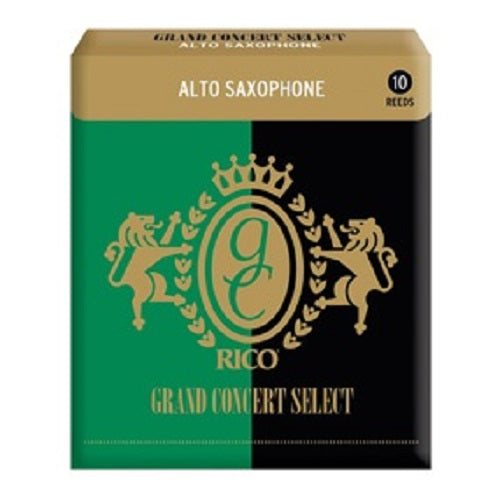 Rico Grand Concert Select Alto Saxophone Reeds Filed - 10 Per Box - Poppa's Music 