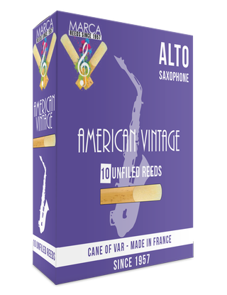 Marca American Vintage Alto Saxophone Reeds - 10/Box - Poppa's Music 