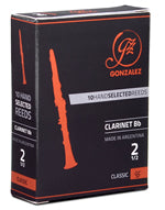 Gonzalez Classic Bb Clarinet Reeds - 10 Per Box - Poppa's Music 