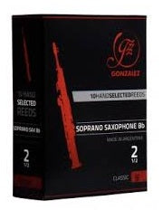 Gonzalez Classic  Soprano Saxophone Reeds - 10 Per Box - Poppa's Music 