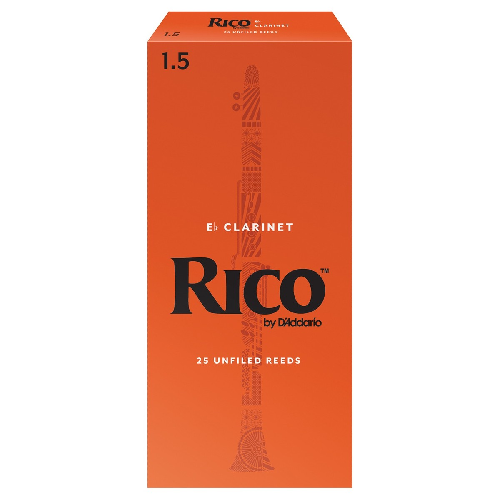 Rico by D'addario Eb Clarinet Reeds Unfiled - 25 Per Box - Poppa's Music 