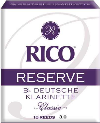 Rico Reserve Classic German Bb Clarinet Reeds - 10 Per Box - Poppa's Music 