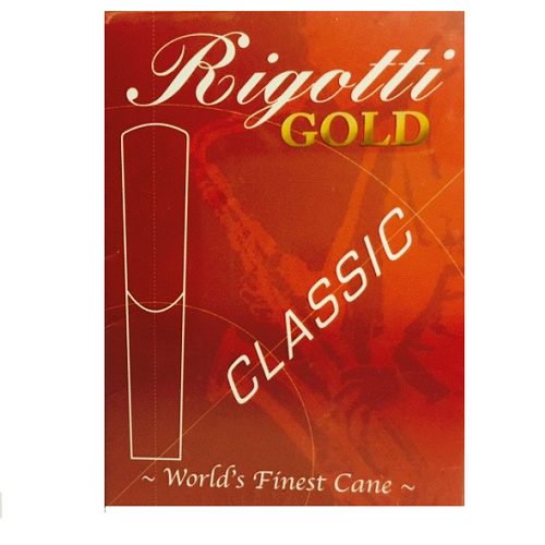 Rigotti Gold Tenor Saxophone Classic Cut Filed Reeds - 10 Per Box - Poppa's Music 