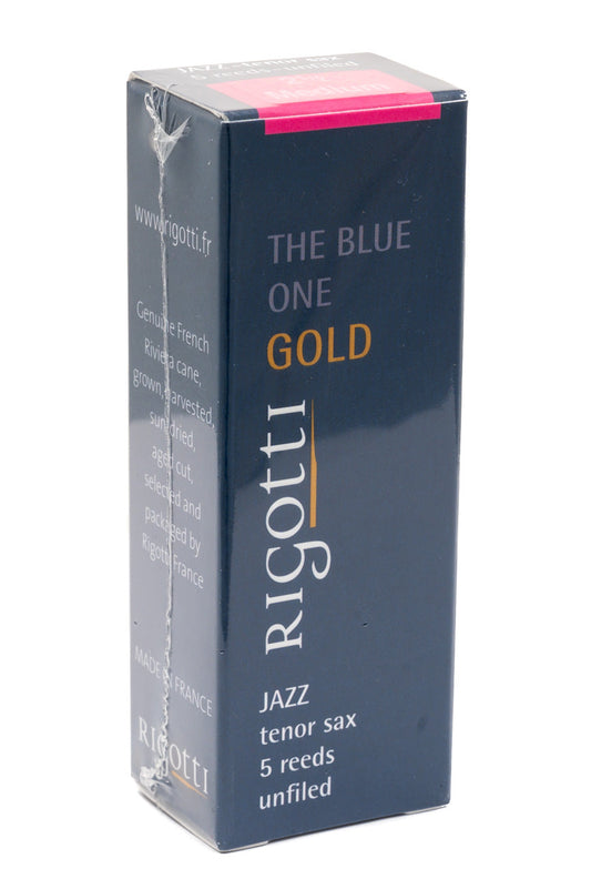 Rigotti Gold Jazz Cut Tenor Saxophone Reeds - Unfiled - 5 Per Box - Poppa's Music 