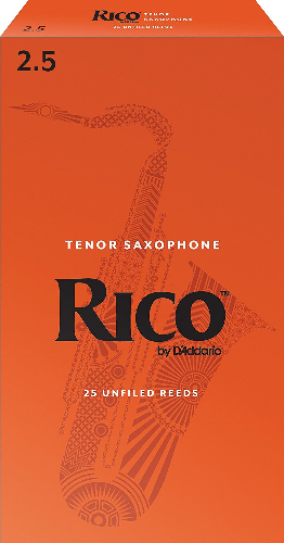 Rico by D'addario Tenor Saxophone Reeds Unfiled - 25 Per Box - Poppa's Music 
