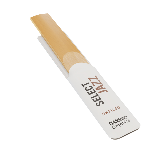 D'Addario Organic Select Jazz Unfiled Baritone Saxophone Reeds - 5 Per Box - Poppa's Music 