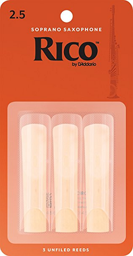 Rico by D'addario Soprano Saxophone Reeds Unfiled - 3 Pack - Poppa's Music 