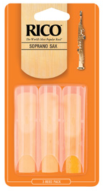 Rico by D'addario Soprano Saxophone Reeds Unfiled - 3 Pack - Poppa's Music 