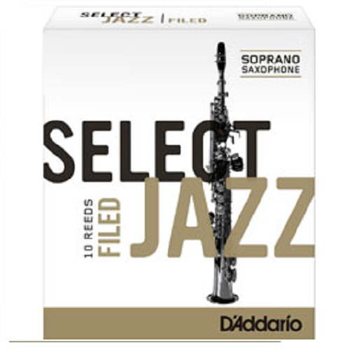 D'Addario Select Jazz Soprano Sax Filed Reeds- 10 Per Box - Poppa's Music 