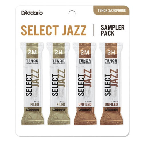 D'addario Select Jazz Tenor Sax Reed Sampler Pack - Poppa's Music 