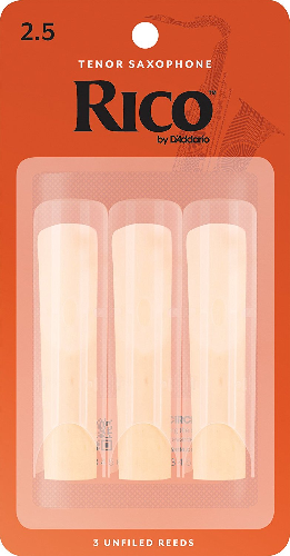 Rico by D'addario Tenor Saxophone Reeds Unfiled - 3 Pack - Poppa's Music 