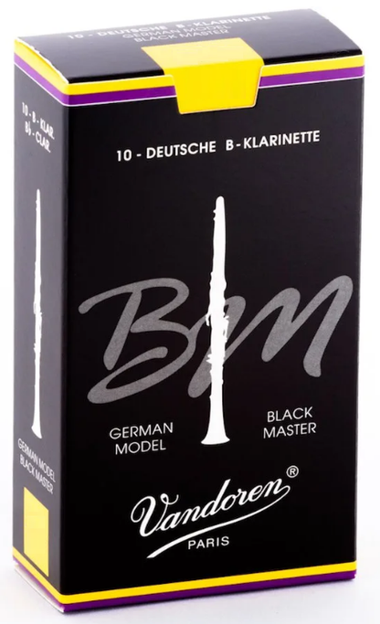 Vandoren Blackmaster German Bb Clarinet Reeds -10 Per Box - Poppa's Music 