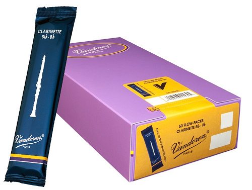 Vandoren Bb Clarinet Traditional Reeds - Bulk Box of 50 Reeds - Poppa's Music 