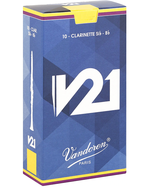 Vandoren Bb Clarinet V-21 Reeds - 10/Box - Poppa's Music 