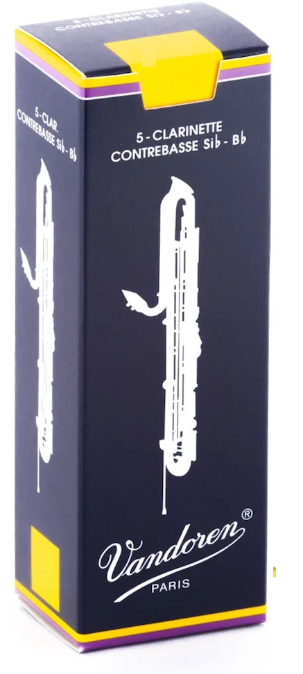 Vandoren Contrabass Clarinet Traditional Reeds - 5 Per Box - Poppa's Music 