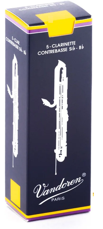 Vandoren Contrabass Clarinet Traditional Reeds - 5 Per Box - Poppa's Music 