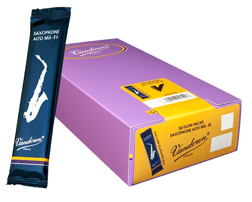 Vandoren Alto Sax Traditional Reeds - Bulk Pack - 50 Reeds - Poppa's Music 