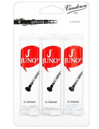 Vandoren Juno Eb Clarinet Reeds - 3 Reed Card - Poppa's Music 