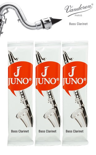 Vandoren Juno Bass Clarinet Reeds - 3 Reed Card - Premium Bass Clarinet Reeds from Vandoren - Just $14! Shop now at Poppa's Music