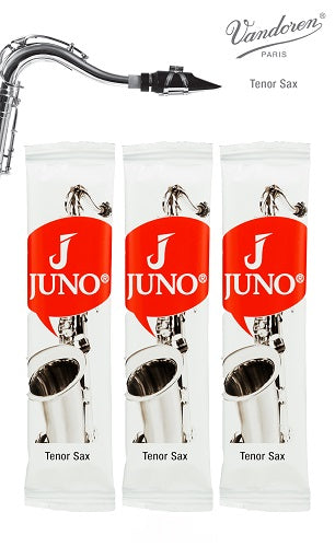 Vandoren Juno Tenor Saxophone Reeds - 3 Reed Card - Poppa's Music 