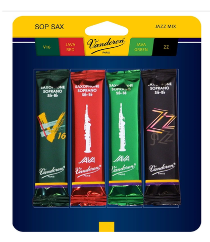 Vandoren Soprano Sax Jazz Reed Mix Card - Poppa's Music 