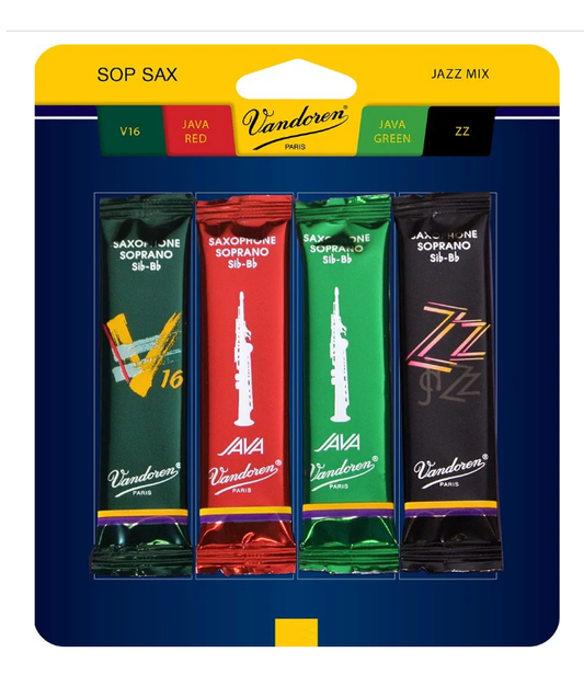 Vandoren Soprano Sax Jazz Reed Mix Card - Poppa's Music 