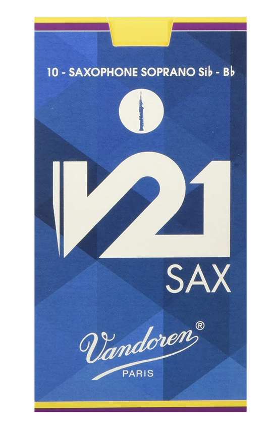 Vandoren Soprano Sax V21 Reeds - 10 Per Box - Poppa's Music 