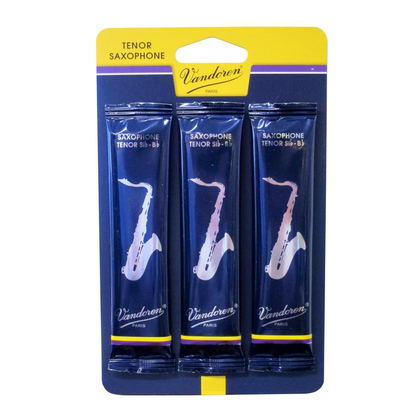 Vandoren Tenor Sax Traditional Reeds - 3 Card - Poppa's Music 
