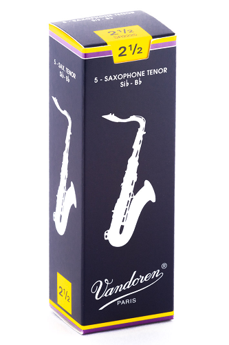Vandoren Traditional Tenor Saxophone Reeds - 5 Per Box [Amazon] - Poppa's Music 