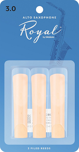 Royal by D'Addario Alto Saxophone Reeds - 3 Pack - Poppa's Music 
