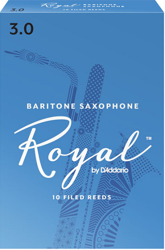 Royal by D'Addario Baritone Saxophone Reeds Filed - 10 Per Box - Poppa's Music 