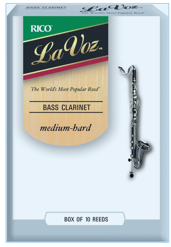 La Voz Bass Clarinet Reeds - 10 Per Box - Poppa's Music 