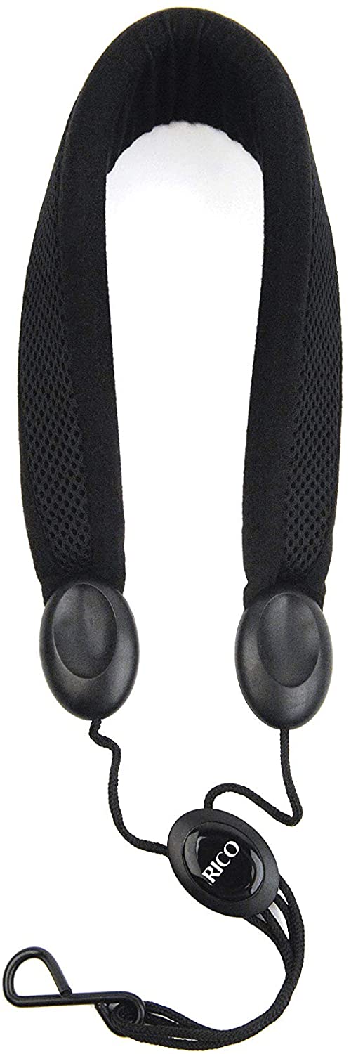 Rico Jazz Wave Fabric Strap with Metal Hook for Soprano/Alto Saxophone - Poppa's Music 
