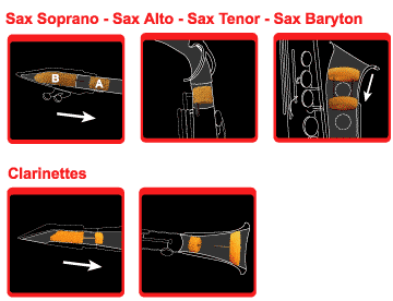 SAXMUTE Clarinet and Saxophone Mute - Poppa's Music 
