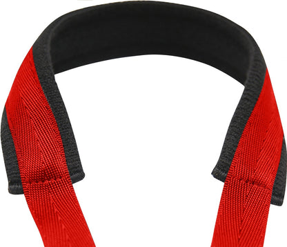 BG France Red Alto/ Tenor Saxophone Neck Strap W/ Large Pad- Plastic Snap Hook - S19SH - Poppa's Music 