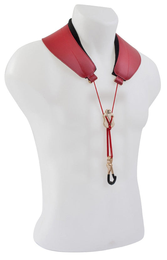 BG France Alto/Tenor Yoke Strap RED - S79JMSH - Poppa's Music 