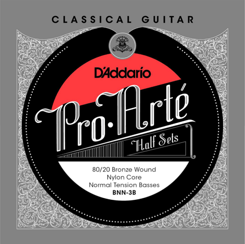 D'addario Pro-Arte Nylon Core, 80/20 Bronze Bass, Normal Tension Half Set Classical Guitar Strings - Poppa's Music 