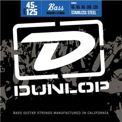 Dunlop Stainless Steel 5 String Bass Guitar String Sets - Poppa's Music 