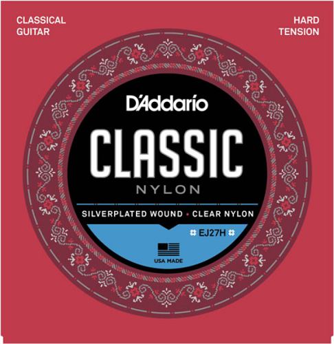 D'Addario Stydent Nylon, Hard Tension Classical Guitar Strings EJ27H - Poppa's Music
