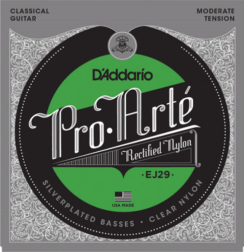 D'addario Pro-Arte Rectified TrebleS, Moderate Tension Classical Guitar Strings - Poppa's Music 