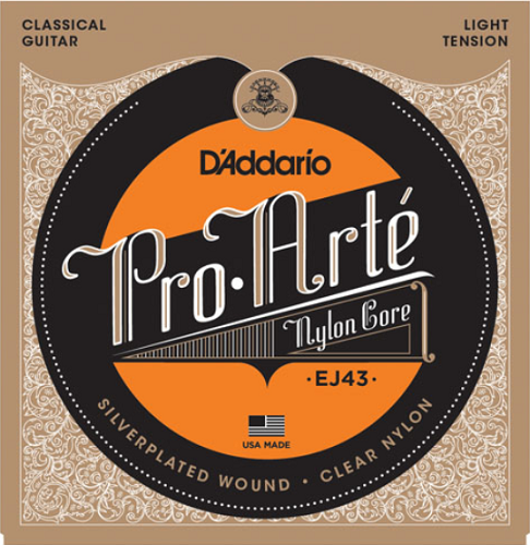 D'addario Pro-Arte Nylon, Light Tension Classical Guitar Strings - EJ43 - Poppa's Music 