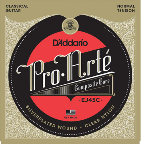 D'Addario Pro-Arte Composite, Normal Tension Classical Guitar Strings - EJ45C - Poppa's Music 