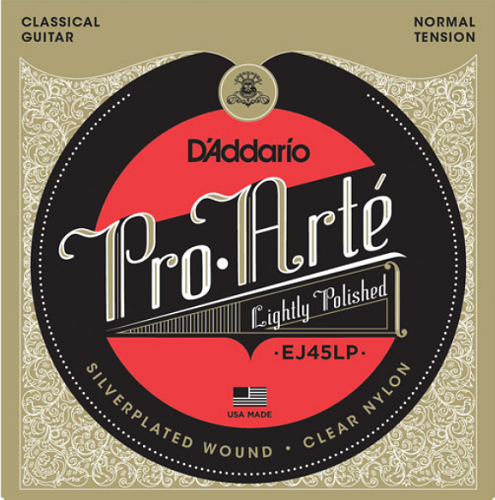 D'Addario Pro-Arte Lightly Polished Composite, Normal Tension Classical Guitar Strings - EJ45LP - Poppa's Music 