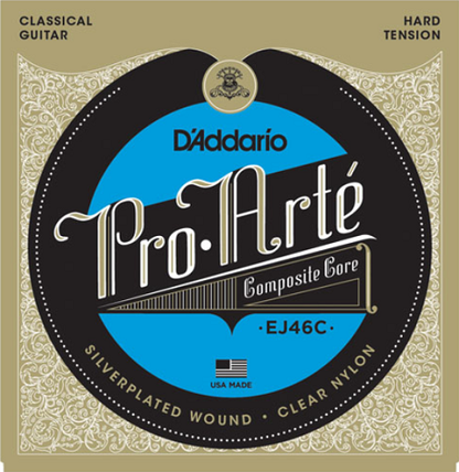 D'Addario Pro-Arte Composite, Hard Tension Classical Guitar Strings - EJ46C - Poppa's Music 