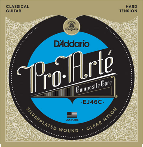 D'Addario Pro-Arte Composite, Hard Tension Classical Guitar Strings - EJ46C - Poppa's Music 