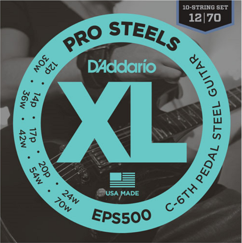 D'addario Pedal Steel StringS, C-6TH Electric Guitar Strings - Poppa's Music