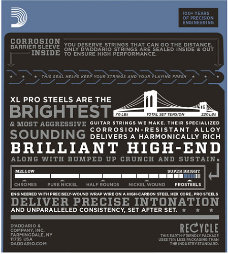 D'addario PROSTEELS, Jazz Light, 12-52 Electric Guitar Strings - Poppa's Music 