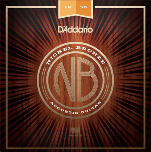 D'addario Nickel Bronze, Light Top/Medium Bottom, 12-56 Acoustic Guitar Strings - Poppa's Music