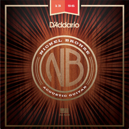 D'addario Nickel Bronze, Medium, 13-56 Acoustic Guitar Strings - Poppa's Music 